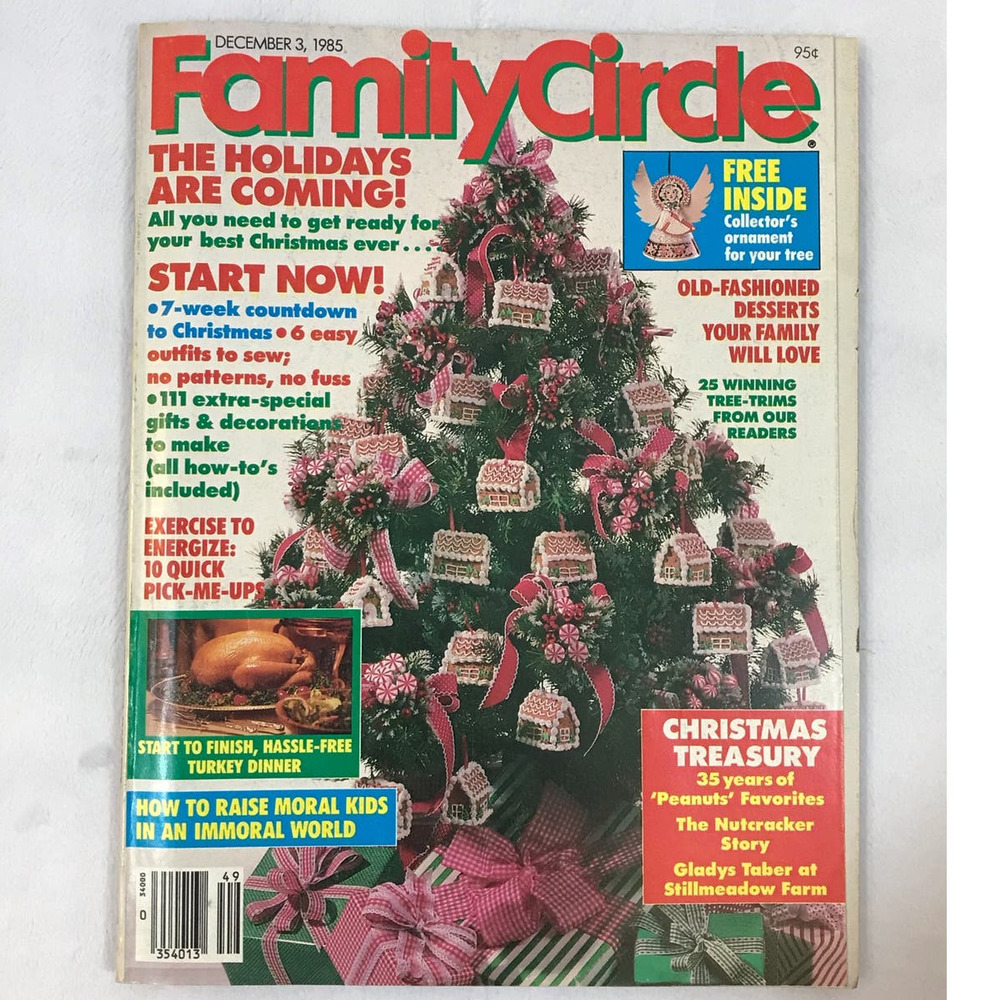 Vintage Family Circle December 3, 1985 Magazine "The Holidays are Coming"